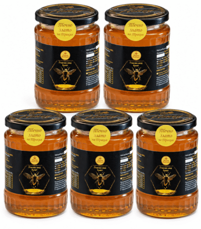 Пакет 5 буркана - Spring-Summer мед "The Liquid Gold of Thrace" - 700 g. /течен вариант/